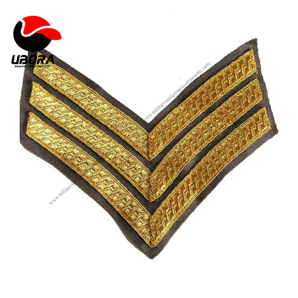 brown blazer chevron ranks Sergeant Gold On Grebe Grey Rank Chevron